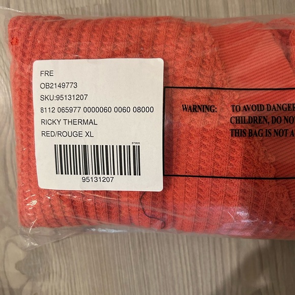 NWT We The Free Ricky Thermal high risk red long sleeve XL - Picture 5 of 6